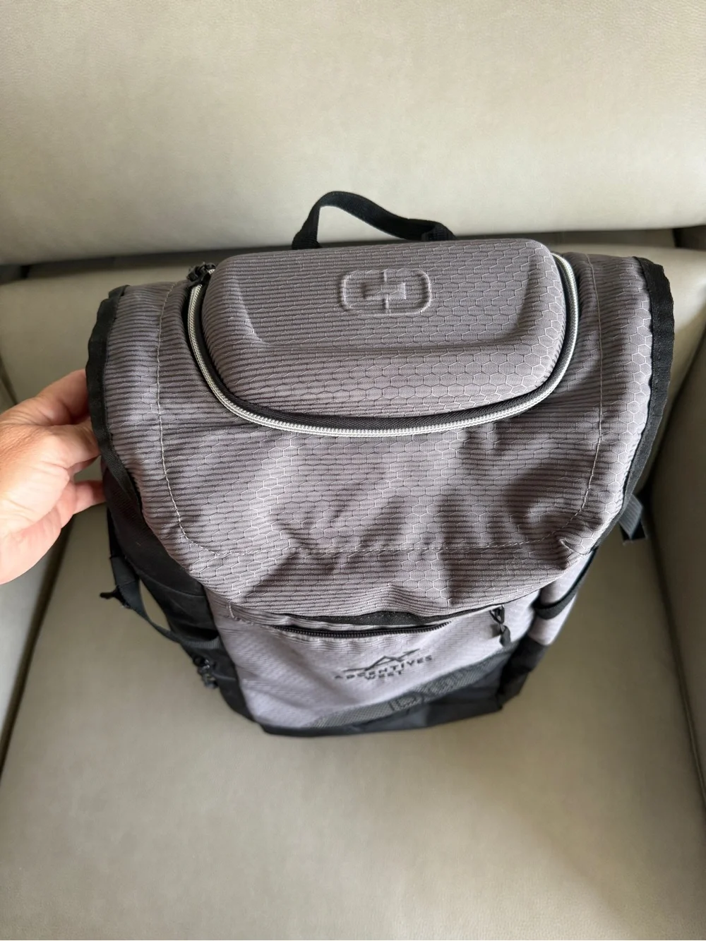 OGIO Gray and Black Adventure Backpack